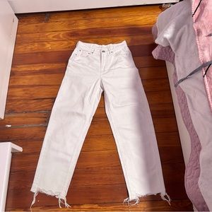 AE straight white jeans